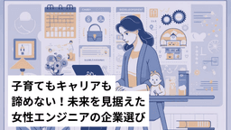 子育てもキャリアも諦めない！未来を見据えた女性エンジニアの企業選び